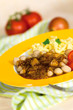 Meat Balls of Poultry with onion sauce,salad