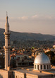 View of mosque against hillside