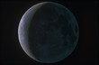 Color crescent Moon with ashen light Color crescent Moon with ashen light