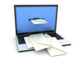 laptop and mail