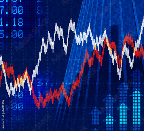 Illustration: Financial graph Financial graph