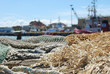 Reti da pesca nel Porto di Fiumicino