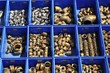 plumbing bronze brass pieces blue boxes