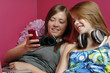 Teenagers use wireless technology