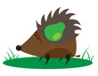 Hedgehog with green pear