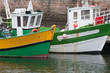 Colorful fishing boats in harbor of Paimpol, Bretagne, France
