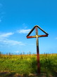Blue sky with crucifix