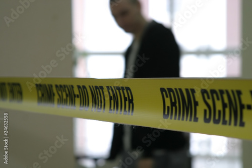 Photo: Crime scene police line tape Crime scene police line tape