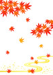 紅葉　流水
