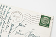 Photo: Alte Postkarte von 1940 mit Hindenburg-Briefmarke Alte Postkarte von 1940 mit Hindenburg-Briefmarke