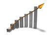 Business Chart with Arrow
