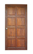 Wood door isolated on white Wood door isolated on white