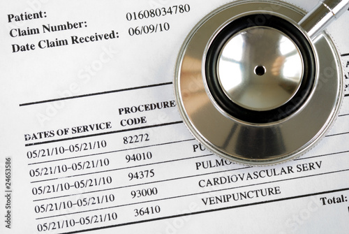 Photo: Bill from the doctor concepts of rising medical cost Bill from the doctor concepts of rising medical cost