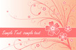 Floral Flower Card with text space