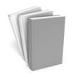 Books over white. Clear cover Books over white. Clear cover