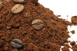 Ground Coffee And Coffee Beans