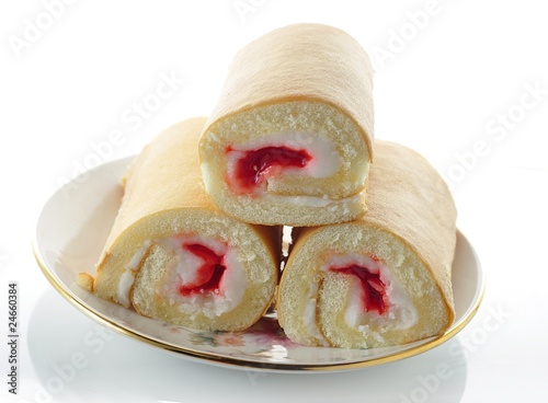 Photo: strawberry rolls strawberry rolls