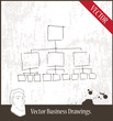Vector illustration. Organizational chart.