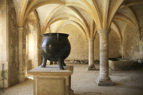 Photo: Medieval kitchen with cauldron Medieval kitchen with cauldron