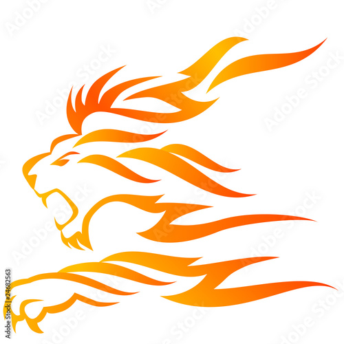 Illustration: Lion flame Lion flame