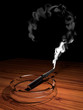 Black electronic cigarette (e-cigarette) Black electronic cigarette (e-cigarette)
