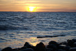 Soft Waves at Sunset