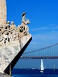 Wahrzeichen Lissabon mit Segelboot