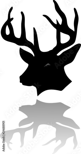 Vektor: deers head deers head