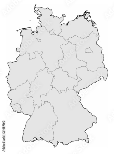 Vektor: Deutschlandkarte Deutschland Deutschlandkarte Deutschland