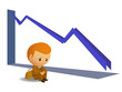 Sad businnessmen is fail