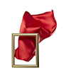 silk satin fabric texture background wooden frame silk satin fabric texture background wooden frame