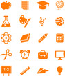 Huge education icon set