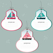 Vector: tag set with boats tag set with boats