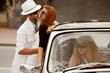 Jealousy in a retro car.