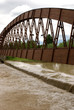 wooden bridge over the river