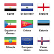 Drapeaux lettre E-F Drapeaux lettre E-F