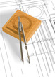 Vector part of design of door