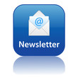 NEWSLETTER Web Button (information customer news icon at sign)