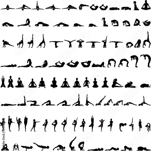 Short For Silhouettes Yoga description Image  Description  Variety Great poses Of  Poses   yoga