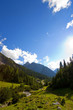 Hochgebirge mit Wolken in Tirol