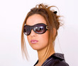 Photo: Sexy girl with sunglasses Sexy girl with sunglasses