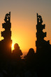 Sunset Stonework Silhouette