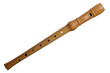 Recorder (block flute) isolated on white background Recorder (block flute) isolated on white background