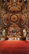 Interior of the Sultanahmet Mosque in Istanbul