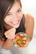 Woman eating candy