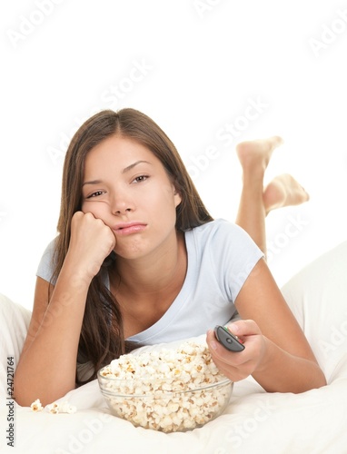 Photo: Watching boring movie Watching boring movie