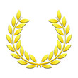 Couronne or en relief