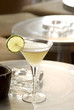 Lemon Daiquiri with a slice of lemon in a martini-glass. Lemon Daiquiri with a slice of lemon in a martini-glass.