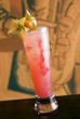 Salty dog grenadine cocktail with fruits Salty dog grenadine cocktail with fruits