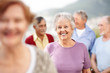 Photo: Beautiful old woman looking happy outside Beautiful old woman looking happy outside